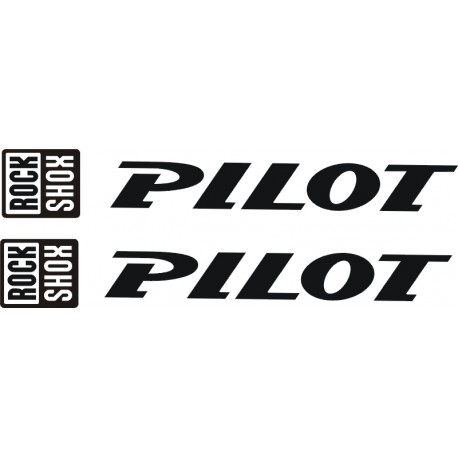 PILOT ROCK SHOX naklejki na amortyzator widelec rower