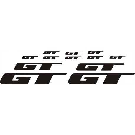 GT  naklejki zastępcze na rower damski, rower męski, gravel, górski, mtb, szosowy, trekkingowy, miejski - YESS Naklejki