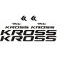KROSS  naklejki zastępcze na rower damski, na rower męski, gravel, górski, mtb, szosowy, trekkingowy, miejski - YESS Naklejki
