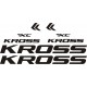 KROSS  naklejki zastępcze na rower damski, na rower męski, gravel, górski, mtb, szosowy, trekkingowy, miejski - YESS Naklejki