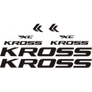 KROSS  naklejki zastępcze na rower damski, na rower męski, gravel, górski, mtb, szosowy, trekkingowy, miejski - YESS Naklejki