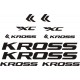 KROSS  naklejki zastępcze na rower damski, na rower męski, gravel, górski, mtb, szosowy, trekkingowy, miejski - YESS Naklejki