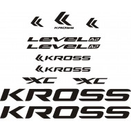KROSS  LEVEL A2 naklejki zastępcze rower damski, rower męski, gravel, górski, mtb, szosowy, trekkingowy, miejski - YESS Naklejki