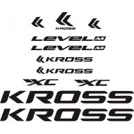 KROSS  LEVEL A4 naklejki zastępcze rower damski, rower męski, gravel, górski, mtb, szosowy, trekkingowy, miejski - YESS Naklejki