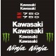 KAWASAKI NINJA Z750 naklejki na motocykl 