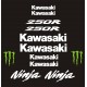 KAWASAKI 250R  NINJA naklejki na motocykl 