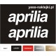 Aprilia 30cm naklejki tuningowe na motocykl YESS Naklejki