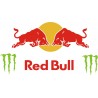 RED BULL naklejki na kask motocykl quad