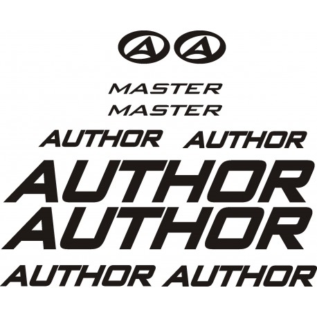 AUTHOR  MASTER naklejki zastępcze na rower damski, męski, gravel, górski, mtb, szosowy, trekkingowy, miejski - YESS Naklejki