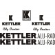 KETTLER ALU-RAD City Cruiser naklejki zastępcze na rower damski, rower męski, górski, szosowy, trekkingowy - YESS Naklejki