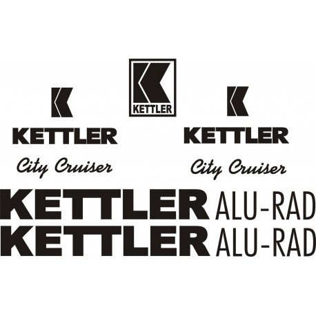 KETTLER ALU-RAD City Cruiser naklejki zastępcze na rower damski, rower męski, górski, szosowy, trekkingowy - YESS Naklejki