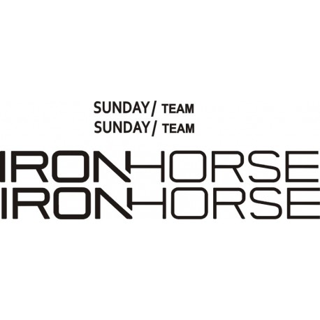 IRON HORSE SUNDAY / WORLD TEAM  naklejki zastępcze na rower męski, gravel, górski, mtb, szosowy, trekkingowy - YESS Naklejki