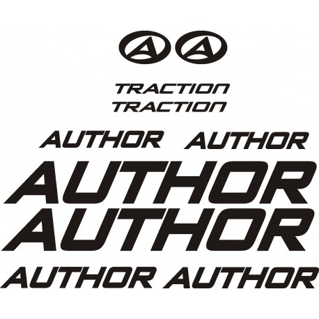 AUTHOR  TRACTION naklejki zastępcze na rower damski, męski, gravel, górski, mtb, szosowy, trekkingowy, miejski - YESS Naklejki
