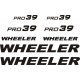 WHEELER PRO 39  naklejki zastępcze na rower damski, rower męski, gravel, górski, mtb, szosowy, trekkingowy - YESS Naklejki