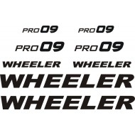 WHEELER PRO 09  naklejki zastępcze na rower damski, rower męski, gravel, górski, mtb, szosowy, trekkingowy - YESS Naklejki