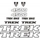 TREK naklejki zastępcze na rower damski, męski, gravel, górski, mtb, szosowy, trekkingowy, miejski - YESS Naklejki