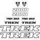 TREK naklejki zastępcze na rower damski, męski, gravel, górski, mtb, szosowy, trekkingowy, miejski - YESS Naklejki