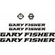 GARY FISHER naklejki zastępcze na rower damski, męski, gravel, górski, mtb, szosowy, trekkingowy, miejski - YESS Naklejki