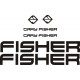 GARY FISHER naklejki zastępcze na rower damski, męski, gravel, górski, mtb, szosowy, trekkingowy, miejski - YESS Naklejki