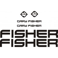 GARY FISHER naklejki zastępcze na rower damski, męski, gravel, górski, mtb, szosowy, trekkingowy, miejski - YESS Naklejki