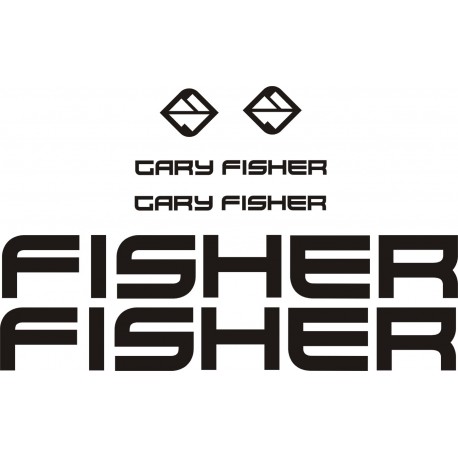 GARY FISHER naklejki zastępcze na rower damski, męski, gravel, górski, mtb, szosowy, trekkingowy, miejski - YESS Naklejki